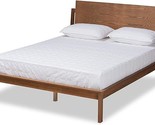 Baxton Studio Giuseppe Modern and Contemporary Walnut Brown Finished Kin... - $651.99