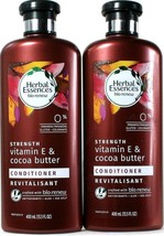 2 Herbal Essences Bio Renew Strength Vitamin E &amp; Cocoa Butter Conditioner 13.5oz - £25.76 GBP