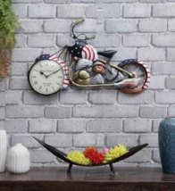 Bike Designer Roman Numeral Analog Quartz Wall Clock For Decor By MARMOR... - £44.83 GBP