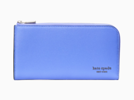 New Kate Spade Devin Zip Around Continental Wallet Dark Periwinkle - $83.61
