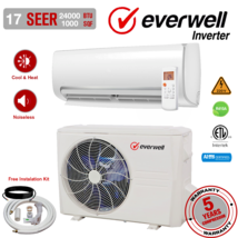 24000 Btu Air Conditioner Mini Split 17 Seer Inverter Ac Ductless Heat Pump 220V - £702.72 GBP