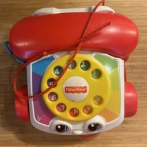 Fisher Price Chatter Telephone Phone Pull Toy 2015 Rotary Dial Toddler Baby - £6.96 GBP