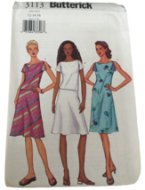 Butterick Sewing Pattern 3113 Misses Top Skirt A-Line Dress Easy 12, 14, 16 UC - £4.73 GBP
