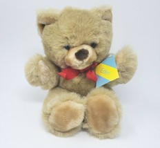 12&quot; Vintage 1985 Eden Tan Baby Brown Teddy Bear Stuffed Animal Plush Toy # 10251 - £58.67 GBP