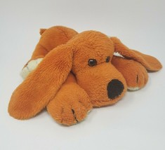 9&quot; Vintage Fleagle Beagle Brown Puppy Dog Laying Stuffed Animal Plush Toy - £27.82 GBP