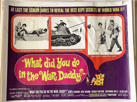 What Did You Do in the War, Daddy? 1966 vintage movie poster - £78.66 GBP