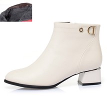 Women Wedding Boots Red New Genuine Leather Fashion Large Size 43 Women Ankle Bo - £98.52 GBP