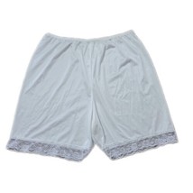 Unbranded Shorts Slip ~ Sz 2X ~ White ~ Above Knee ~ Elastic Waist - $22.49