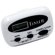 Chef Craft Select Plastic 99 Minute Digital Timer with Clip, 2.5 inch, White - £8.80 GBP