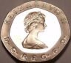 Super Cameo Proof Great Britain 1984 20 Pence~Only 107,000 Minted - £5.70 GBP