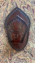Leather Gun Rack Wall Mount. Buck Head Design. For 2. Perfect Christmas Present! image 8