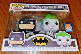 Funko Pop! Heroes White Knight Batman &amp; Joker PX Exclusive SD 2021 DC  2... - £25.95 GBP