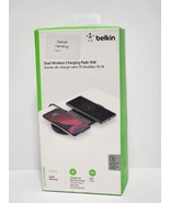 Belkin 10W Qi Dual Wireless Charging Pads Black Brand New Open Box Apple... - £27.18 GBP