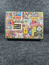 Back to School 1000 Piece Jigsaw Puzzle Cobble Hill Retro - £11.75 GBP