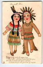 Valentines Day Postcard Tuck Enchanting Maid Of Copper Series 104 Wooden Wooers - £34.74 GBP