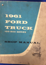 1961 Ford Camion 100 800 Serie Servizio Negozio Riparazione Manuale OEM Worn - £18.06 GBP