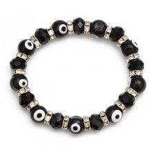 MEIBEADS 1pc Fashion Blue Turkish  Charm Bracelets Glass Crystal Beads Bracelet  - £9.18 GBP