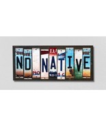ND Native License Plate Tag Strips Novelty Wood Signs WS-535 - $74.64 CAD
