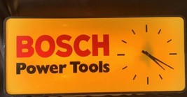 Vintage Kolux Brand Bosch Power Tools Illuminated Sign Clock Tested Work... - $125.00