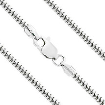 1.6mm Solid Italian 14K WG Covered 925 Silver Snake Link Italian Chain Necklace - £33.00 GBP
