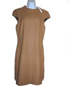 Poleci Women&#39;s  Dress Brown Mustard Color Lining Wool Size US 6 NEW - £96.05 GBP