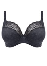 Elomi 4340 Kim Plunge Black Underwire Lace Bra 38J Polyester/Nylon Blend... - £25.92 GBP