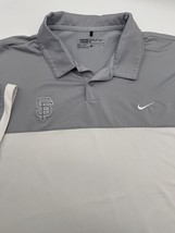 Nike Golf Polo Shirt X-Large Gray White DriFit San Francisco Giants Baseball - £15.69 GBP