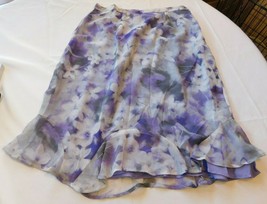 Alfred Dunner Women&#39;s Ladies Below Knee Skirt Size Variations Violet Flo... - $54.99