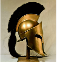 300 Spartan Helmet King Leonidas Movie Replica Helmet Medieval Helmet With Stan - £67.25 GBP