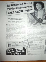 Vintage Lake Shore Honey Recipe Print Magazine Advertisement 1937 - $75.95 MXN