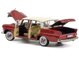 1966 Mercedes-Benz 200 Red with Beige Top 1/18 Diecast Model Car by Norev - £118.97 GBP