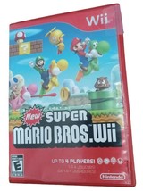 Wii Nintendo &quot;New Super Mario Bros. Wii&quot; Game TESTED Pre-owned Up To 4 Players - £25.40 GBP