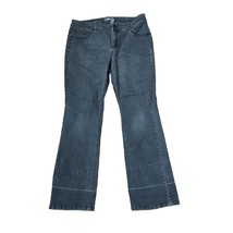 Chico&#39;s So Slimming Boot Cut Jeans Women Size 2 Stretch Lined Hem Hi-Rise Denim - £15.56 GBP