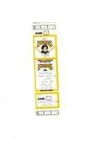 Sep 21 1989 Montreal Expos @ Pittsburgh Pirates Ticket Barry Bonds B Bonilla - £15.50 GBP