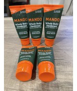 5 Pk Mando Whole Body Deodorant Invisible Cream Clover Woods Scent Pits ... - €21,23 EUR