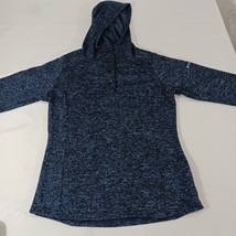 Columbia XK0215 Women's 1/4 Button Gray Pullover Hoodie Henley Sweatshirt Size M image 11