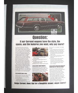 Vintage Dodge Coronet Station Wagon Color Advertisement - 1960&#39;s Dodge C... - $16.44 CAD