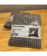 Ikea GULLKLOCKA Pillow (2) cushion covers chenille cotton 20x20 &quot; Gray - $29.69