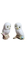 2 Vintage NAPCOWARE Miniature Bone China Figurines - OWLS - $15.99