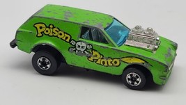 Vintage Hot Wheels Poison Pinto Green Flying Colors - £31.03 GBP