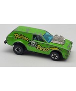 Vintage Hot Wheels Poison Pinto Green Flying Colors - £31.12 GBP