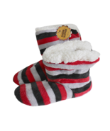 Women’s Fuzzy Sherpa-Lined Bootie Slippers – Non-Slip, Soft House Shoes,... - $8.90