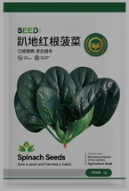 1 bag seeds, Jingyan Prostrate Red Rooted Spinach Seeds YQ-1033 - £15.83 GBP