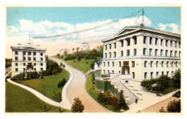 Campus View University Pittsburgh Pennsylvania  White Border Postcard Unposted - £3.90 GBP
