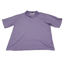 Marbas Shirt Mens 2XL Purple Short Sleeve Spread Collar Cotton Knit Butt... - $22.75