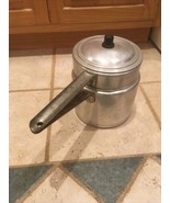 VINTAGE MIRRO  ALUMINUM DOUBLE BOILER 2QT 372M RARE KITCHEN DECOR - $774.52 MXN