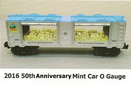 Lionel 6-58257 O Gauge TTOS 2016 50th Anniversary Mint Car 1966-2016 w/Carton - $39.99