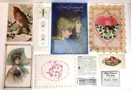 Antique &amp; Vintage Ephemera Lot Crafting Junk Journal Some Victorian Card... - $17.00