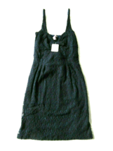 NWT Free People Mesh Floral Lace Mini in Navy Blue Bow Tie Back Dress XS... - £22.93 GBP