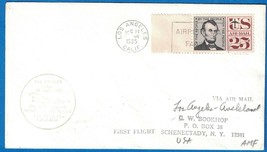 1965 US First Flight Cover-Air New Zealand, Los Angeles, CA to Auckland,... - $2.48